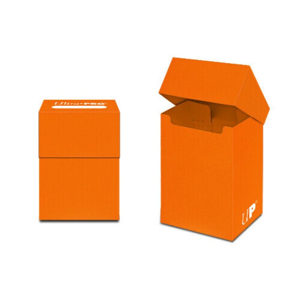 One Ultra Pro 80+ Cards Solid Color Deck Box -  Orange